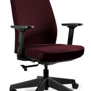 Fotel obrotowy, ergonomiczny, Work, burgundy