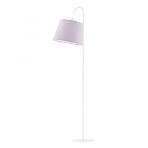 Lampa stojąca łukowa, Tallin, 52x171 cm, jasnofioletowy klosz