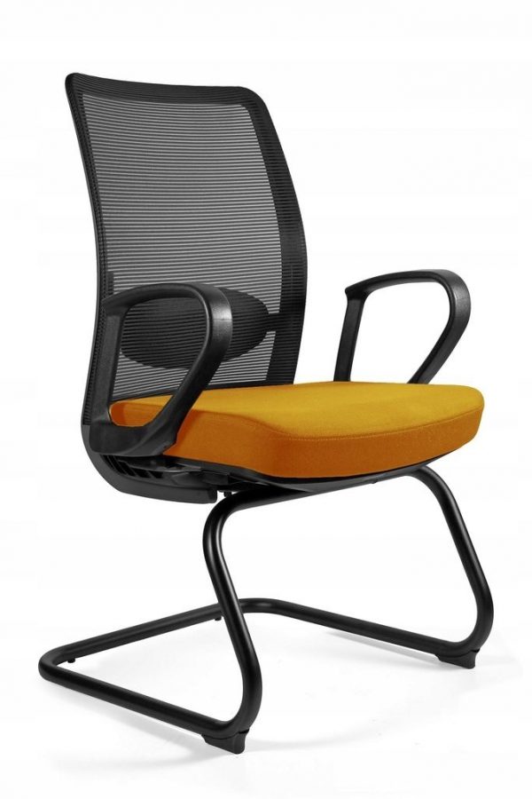 Fotel biurowy, krzesło konferencyjne, Anggun. Skid, honey