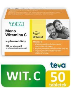 Teva – MONO WITAMINA C, suplement diety – 50 tabletek