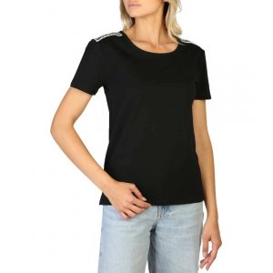 Koszulka. T-shirt marki. Moschino model 1901-9003 kolor. Czarny. Odzież damska. Sezon: Jesień/Zima