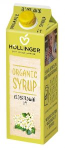 Hollinger − Syrop o smaku kwiatów czarnego bzu. BIO − 1000 ml