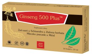 Ginseng. Poland − Ginseng 500 Plus − 10 x 10 ml