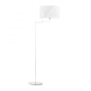 Lampa stojąca regulowana, Santiago, 53x163 cm, biały klosz