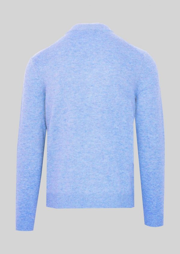 Swetry marki. Malo model. IUM029FCB22 kolor. Niebieski. Odzież męska. Sezon: Cały rok