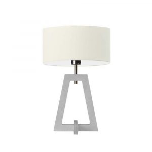 Lampka nocna, stołowa, Clio, 30x47 cm, klosz ecru