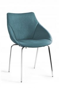 Krzesło do jadalni, salonu, lumi, kolor jasny niebieski