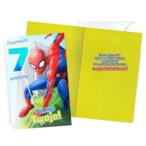 Karnet. Urodziny 7 Spider-Man
