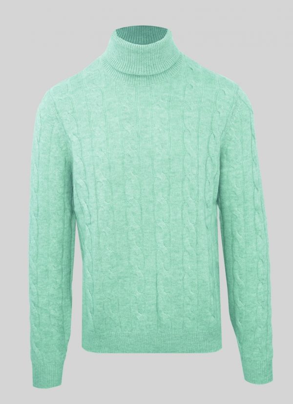 Swetry marki. Malo model. IUM024FCB22 kolor. Zielony. Odzież męska. Sezon: Cały rok