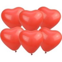 Balony serca czerwone 28cm 100szt