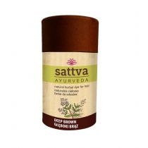 Sattva. Natural. Herbal. Dye for. Hair naturalna ziołowa farba do włosów. Deep. Brown 150 g[=]