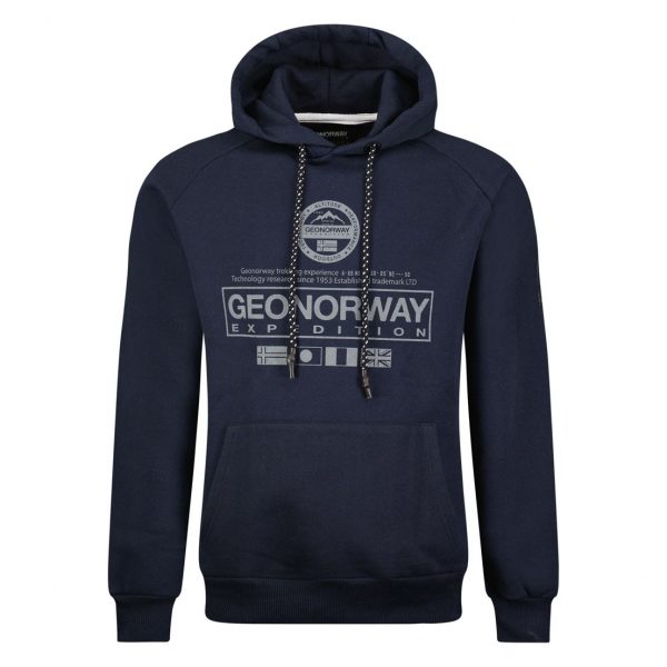 Bluza marki. Geographical. Norway model. Gozalo-WX1878H kolor. Niebieski. Odzież męska. Sezon: Jesień/Zima