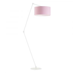 Lampa stojąca z funkcją regulowania, Bari, 60x177 cm, różowy klosz