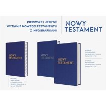Nowy. Testament z infografikami toczenia złote