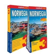 Norwegia 3w1: przewodnik + atlas + mapa