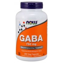 Now. Foods. GABA 750 mg. Suplement diety 200 kaps.