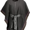 DESIGUAL PONCHO DAMSKIE CZARNE