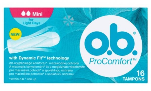 O.B. – Pro. Comfort. Mini, Tampony higieniczne – 16 szt.