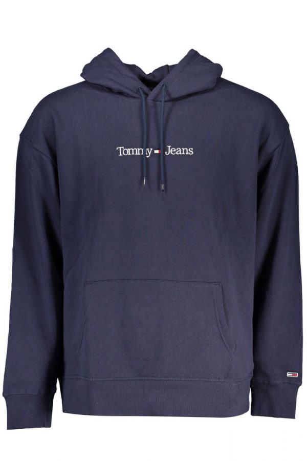 NIEBIESKA BLUZA MĘSKA TOMMY HILFIGER BEZ ZAMKA