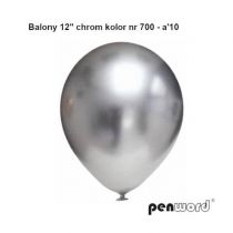 Balony chromowane srebrne 30,5cm 10szt