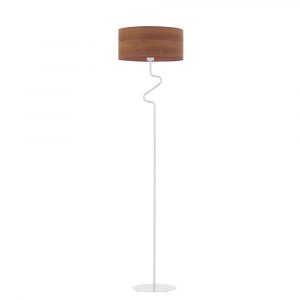 Lampa do salonu, Moroni eco, 40x166 cm, kasztanowy klosz