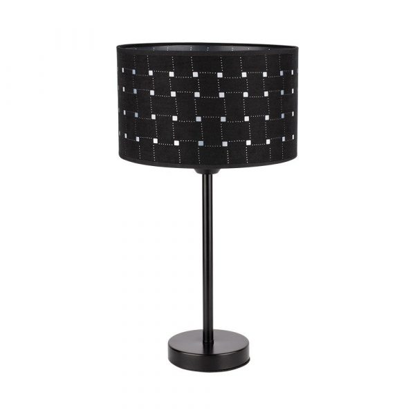 Lampa stołowa do salonu, sypialni, Remon, 25x49 cm, czarny