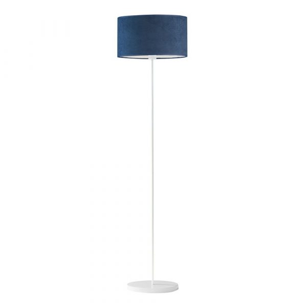 Lampa do salonu, Werona velur, 40x156 cm, granatowy klosz