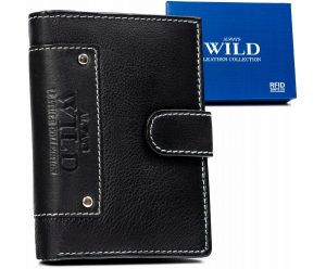 Duży, skórzany portfel męski na zatrzask - Always. Wild
