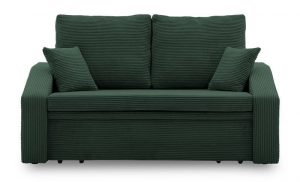 Sofa z funkcją spania, Dorma, 148x86x80 cm, butelkowa zieleń