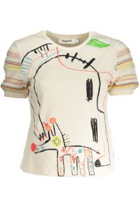 Bawełniany damski t-shirt kolorowy. DESIGUAL