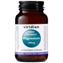 Viridian. Magnez 300mg - suplement diety 30 kaps.