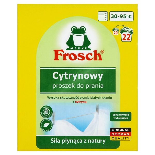 Proszek. Do. Prania. Tkanin. Białych – Cytrynowy – 1,45 kg. Frosch