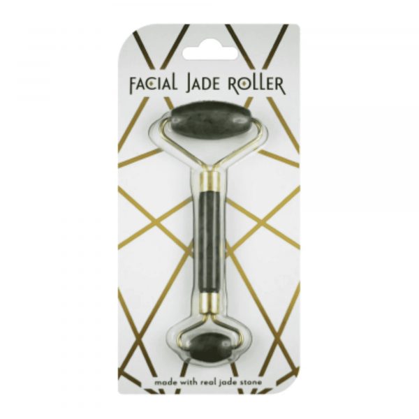 Skincare – Roller jadeitowy do twarzy czarny