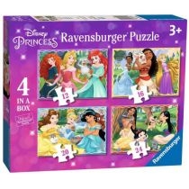 Puzzle 4w1 Księżniczki. Disney 2 Ravensburger