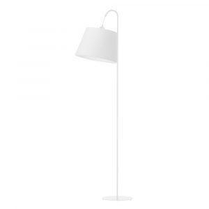 Lampa stojąca łukowa, Tallin, 52x171 cm, biały klosz