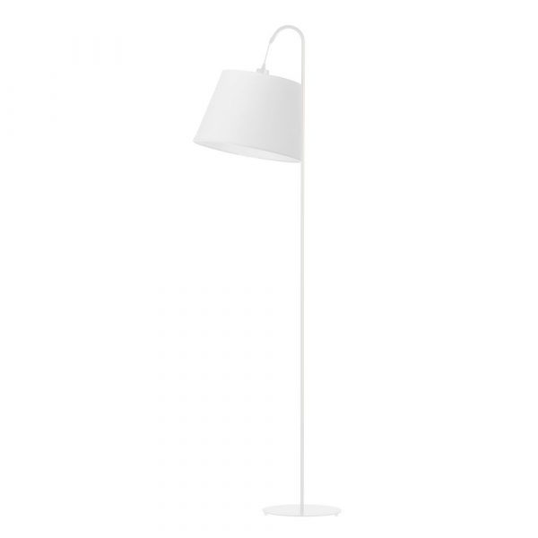 Lampa stojąca łukowa, Tallin, 52x171 cm, biały klosz