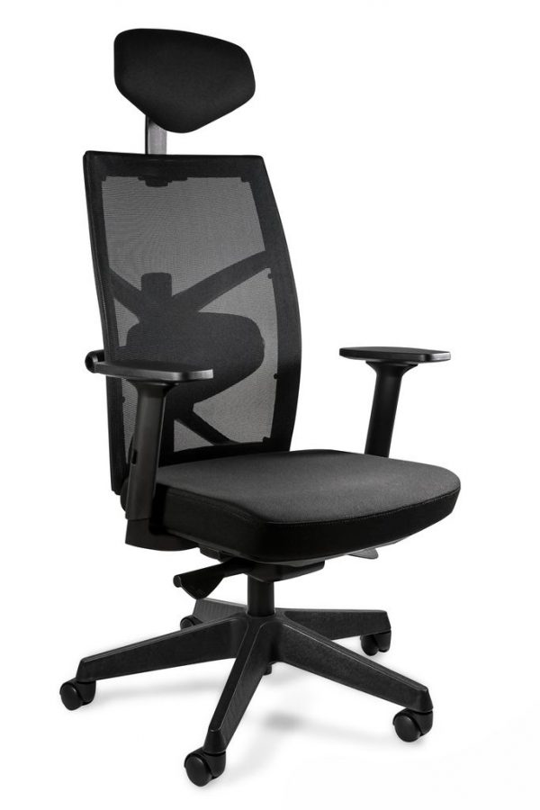Fotel biurowy, ergonomiczny, Tune, czarny