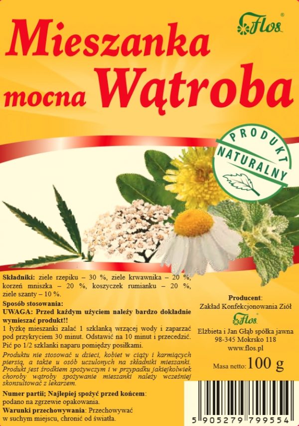 Flos. Mieszanka. Mocna. Wątroba 100G