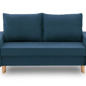 Sofa z funkcją spania, Bellis, 150x90x75 cm, granatowy