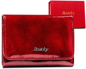 Lakierowany portfel damski z ochroną RFID Protect — Rovicky