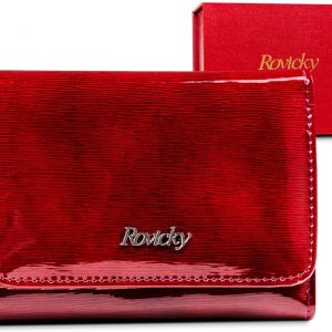 Lakierowany portfel damski z ochroną RFID Protect — Rovicky