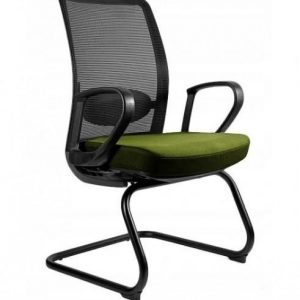 Fotel biurowy, krzesło, Anggun. Skid, oliwkowy, czarny