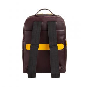 DUDU Skórzany plecak na laptopa dla mężczyzn, antykradzieżowy elegancki plecak z podwójnym zamkiem błyskawicznym, torba na urządzenie, do pracy, do podróży z paskiem na kółkach