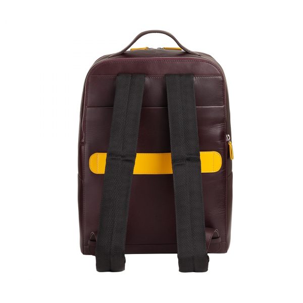 DUDU Skórzany plecak na laptopa dla mężczyzn, antykradzieżowy elegancki plecak z podwójnym zamkiem błyskawicznym, torba na urządzenie, do pracy, do podróży z paskiem na kółkach