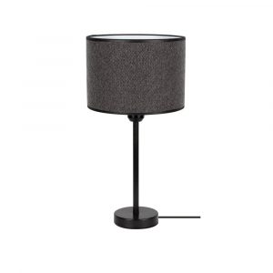 Lampa stołowa, Boss, 25x49 cm, czarny, transparentny, ciemnoszary