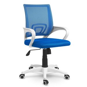 Fotel biurowy, krzesło, z mikrosiatki, Latok, niebieski