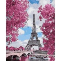 Malowanie po numerach. Magnolie w. Paryżu 40 x 50 cm