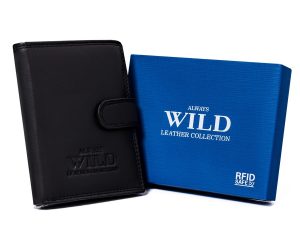 Duży, skórzany portfel męski w orientacji pionowej - Always. Wild