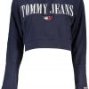 NIEBIESKA BLUZA BEZ ZAMKA, DAMSKA TOMMY HILFIGER