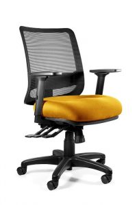 Fotel ergonomiczny, biurowy, Saga. Plus. M, honey